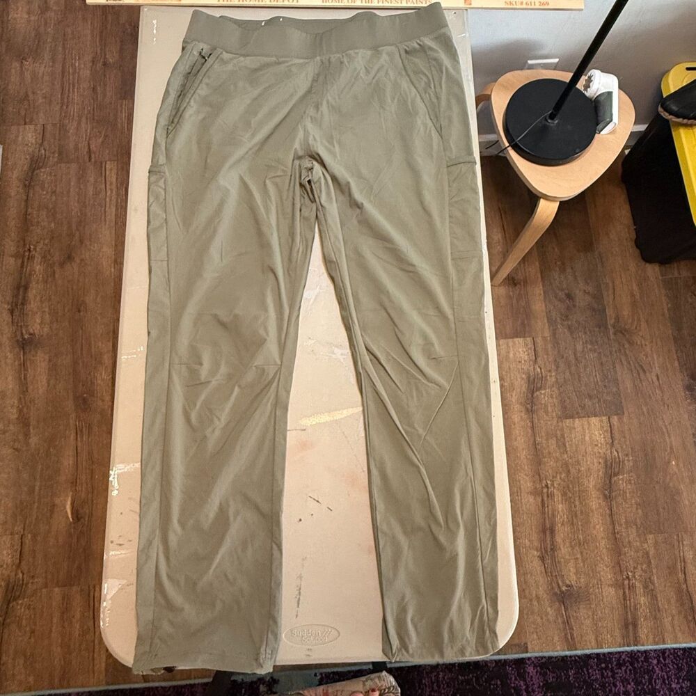 Columbia Leslie Falls Women's XL Hiking Pants Olive Green Omni-Shield UPF 50